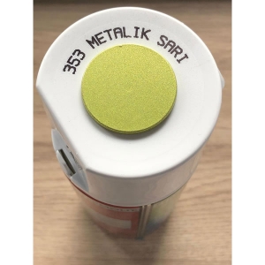 Akçalı 353 Metalik Simli Sarı Sprey Boya 400 Ml